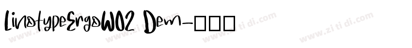 LinotypeErgoW02 Dem字体转换